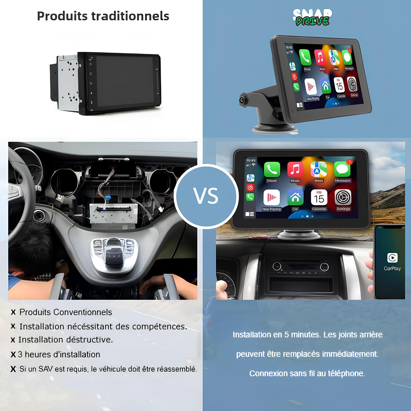 CarPlay Sans-Fil Instantané